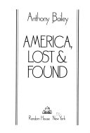 America, lost & found
