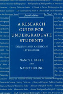 A research guide for undergraduate students : English and American literature