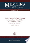 Exponentially small splitting of invariant manifolds of parabolic points