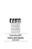 Raise, race, rays, raze: essays since 1965