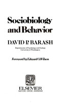 Sociobiology and behavior