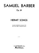 Hermit songs : to poems translated from anonymous Irish texts of the eighth to the thirteenth centuries : op. 29