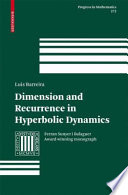Dimension and recurrence in hyperbolic dynamics