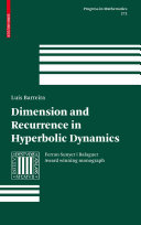 Dimension and recurrence in hyperbolic dynamics /
