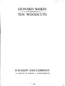 Leonard Baskin : ten woodcuts.