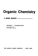 Organic chemistry : a brief survey