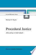 Procedural Justice Allocating to Individuals