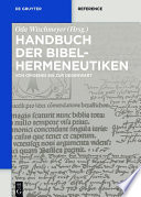 Handbuch der Bibelhermeneutiken : Von Origenes bis zur Gegenwart.