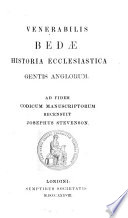 Venerabilis Bedae Historia ecclesiastica gentis Anglorum