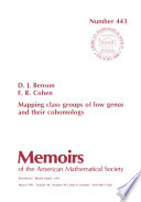 Mapping class groups of low genus and their cohomology