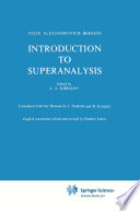 Introduction to Superanalysis