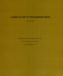 American art in the Barbizon mood /