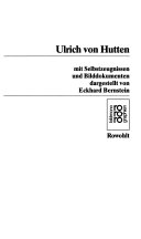 Ulrich von Hutten : mit Selbstzeugnissen und Bilddokumenten