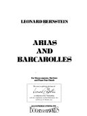 Arias and barcarolles : for mezzo-soprano, baritone, and piano four hands