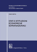 Stati e istituzioni economiche sovranazionali