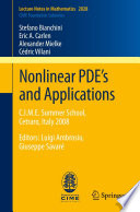 Nonlinear PDE’s and Applications C.I.M.E. Summer School, Cetraro, Italy 2008, Editors: Luigi Ambrosio, Giuseppe Savaré