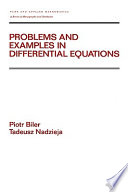Problems and examples in differential equations