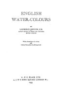 English water-colours,