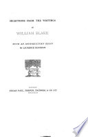 Selections from the writings of William Blake : with an introductory essay by Laurence Housman.