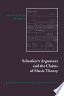 Schenker's argument and the claims of music theory
