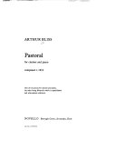 Pastoral for clarinet & piano