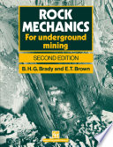 Rock Mechanics For underground mining