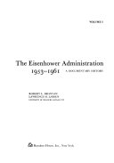 The Eisenhower administration, 1953-1961; a documentary history