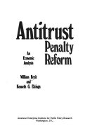 Antitrust penalty reform : an economic analysis