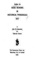 Index to book reviews in historical periodicals.