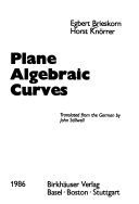 Plane algebraic curves