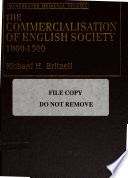 The commercialisation of English society, 1000-1500