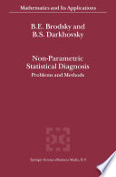 Non-Parametric Statistical Diagnosis Problems and Methods