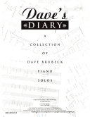 Dave's diary : a collection of Dave Brubeck piano solos