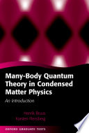 Many-body quantum theory in condensed matter physics : an introduction