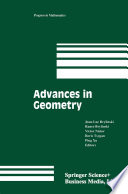 Advances in Geometry Volume 1