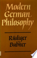 Modern German philosophy