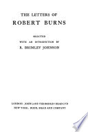 The letters of Robert Burns