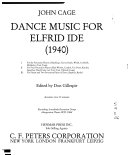 Dance music for Elfrid Ide : (1940)