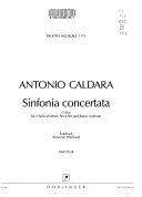 Sinfonia concertata : C-Dur, für 2 Solo-Violinen, Streicher und Basso continuo