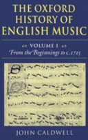 The Oxford history of English music