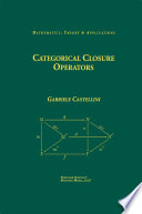 Categorical Closure Operators