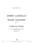 Sonate concertate. Libro primo. Undecima sonata : für 2 Violinen (2 Blockflöten), Fagott (Violoncello) und Basso continuo