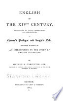 English of the XIVth century,