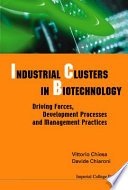 Industrial Clusters In Biotechnology : Driving Forces, Development Processes And Management Practices.