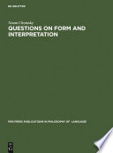 Questions on Form and Interpretation.