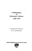 A bibliography of Dickensian criticism, 1836-1975