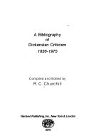 A bibliography of Dickensian criticism, 1836-1975