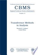 Transference methods in analysis