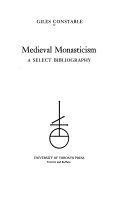 Medieval monasticism : a select bibliography