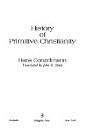 History of primitive Christianity.